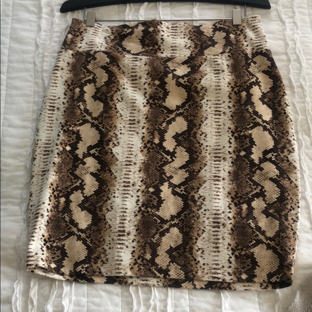 Snakeskin Print miniskirt